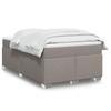 Vidaxl Letto Continentale Con Materasso, Taupe, Tessuto, 120X200 Cm