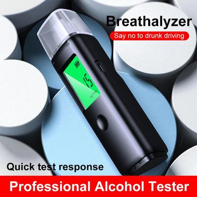 2-inch LCD Digital Alcohol Tester USB Professional Drink-driving Blowing Home High Precision Alcohol Tester Tools