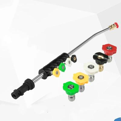Metall-Strahlwasser-Sprühlanze Wasserschlauchdüse Für Karcher K-Serie Autodruckreiniger Mit 5 Düsen K2 K3 K4 K5 K6 Wasserpistole