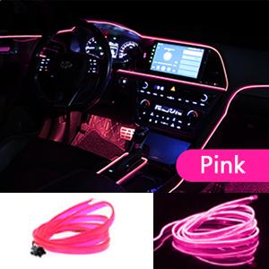 1M/3M/5M USB LEDowe Światło Ambientowe Do Samochodu Panel LED Deska Rozdzielcza Neonowy Pasek Dekoracje Wnętrza Atmosfera EL Światło Linia Rurka Z