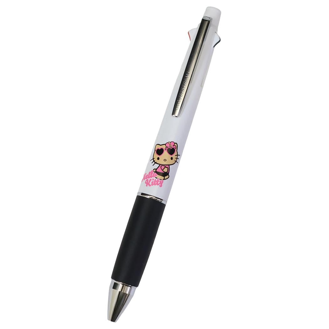 

Jetstream ballpoint pen mechanical Sanrio Hello 4-color & pencil, Kitty, sun-tanned.