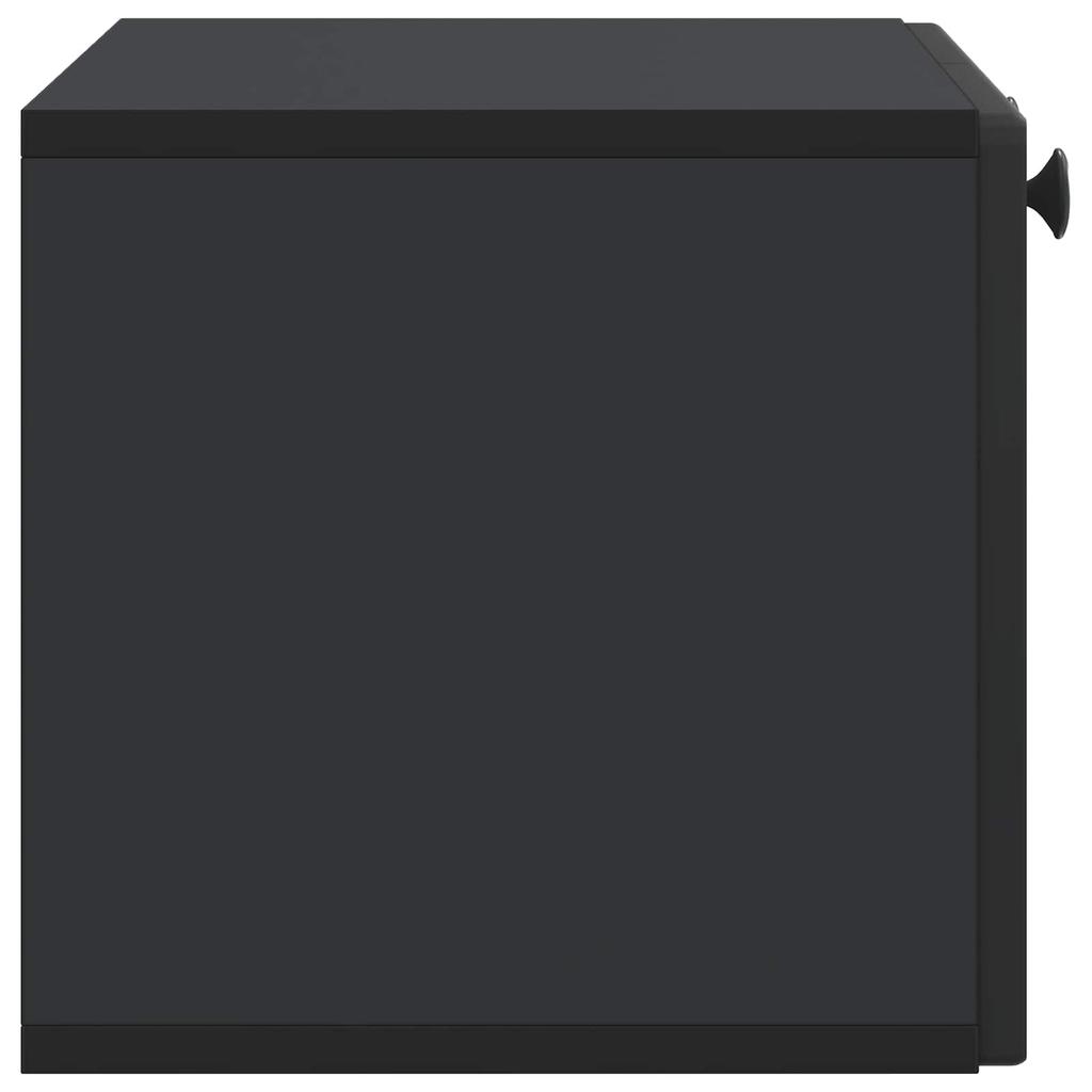 Wall Mounted TV Cabinet Black 59.5 x 31 x 30 cm