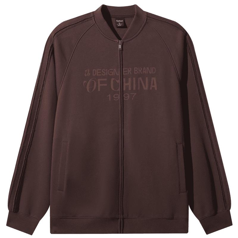 

Cabbeen Men s Full-Zip Recycled Poly-Cotton Baseball Sweatshirt 3XL