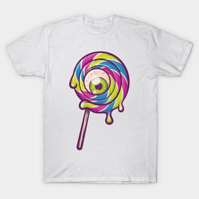 T Shirt Women Candy Eye Harajuku Print Kawaii Tshirt Summer Short Sleeve Female T-Shirt Top Tee
