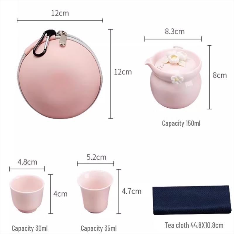 Portable Ceramic Travel Tea Set