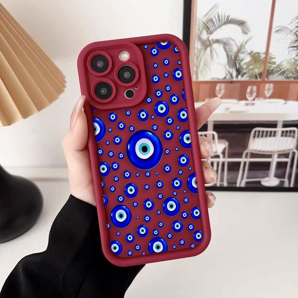 Blue Evil Eye Print Lucky Eye Cover Phone Case For HONOR 400 90 Lite 300 200 70 50 20 10i 9X 8X PRO 5G Silicone Case DIY Shell
