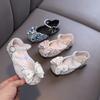 Herbst-Neustil damenhafte Baby-Mädchen-Mädchen-Prinzessin Strass-Flats, Lederschuhe, Tanzaufführungsschuhe