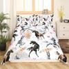 Western Country Wind Horse Printing Three-piece Quilt Cover Sheet Bedding Home Textiles