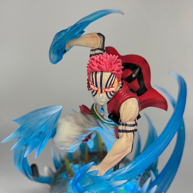 26cm Kimetsu Yaiba Akaza Anime Figure Kokushibou Demon Slayer Action Figure Agatsuma Zenitsu /Daki /Gyuutarou Figurine Doll Toy