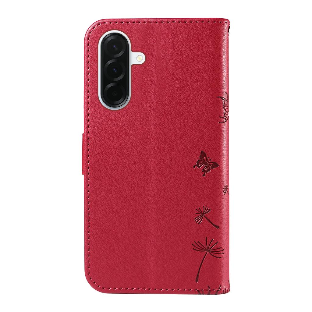 For Samsung Galaxy A37 5G Leather Wallet Case with Strap Dandelion Imprint Phone Stand Cover