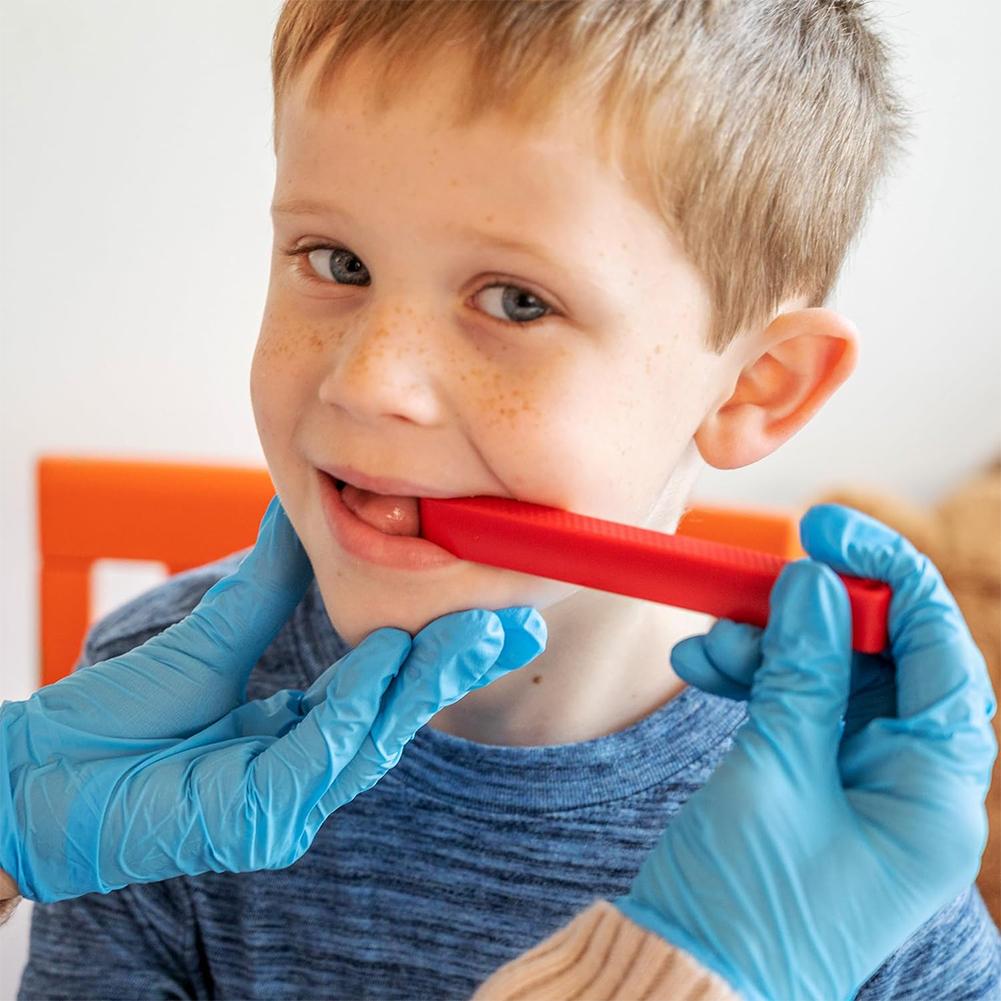 Oral Muscle Training Kits Tongue Lip Trainer Chewing Teether Dysarthria Autism Jaw Grading Bite Blocks Anti Teeth Grinding New
