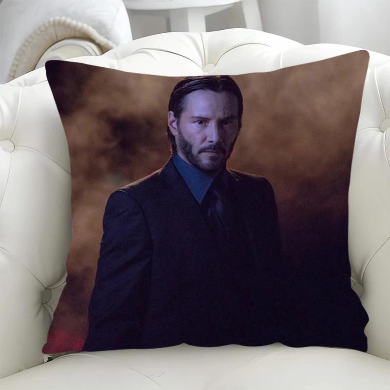 Sofa Cushion Cover 45x45cm John Wick Pillowcase 45*45 Pillow Cases for Bed Fall Decor Decorative Pillowcases 40x40 Lounge Chairs