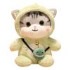 Cute Cat Pet Plush Toy Cartoon Change Rabbit Dinosaur Comfort Kid Day Gift Doll