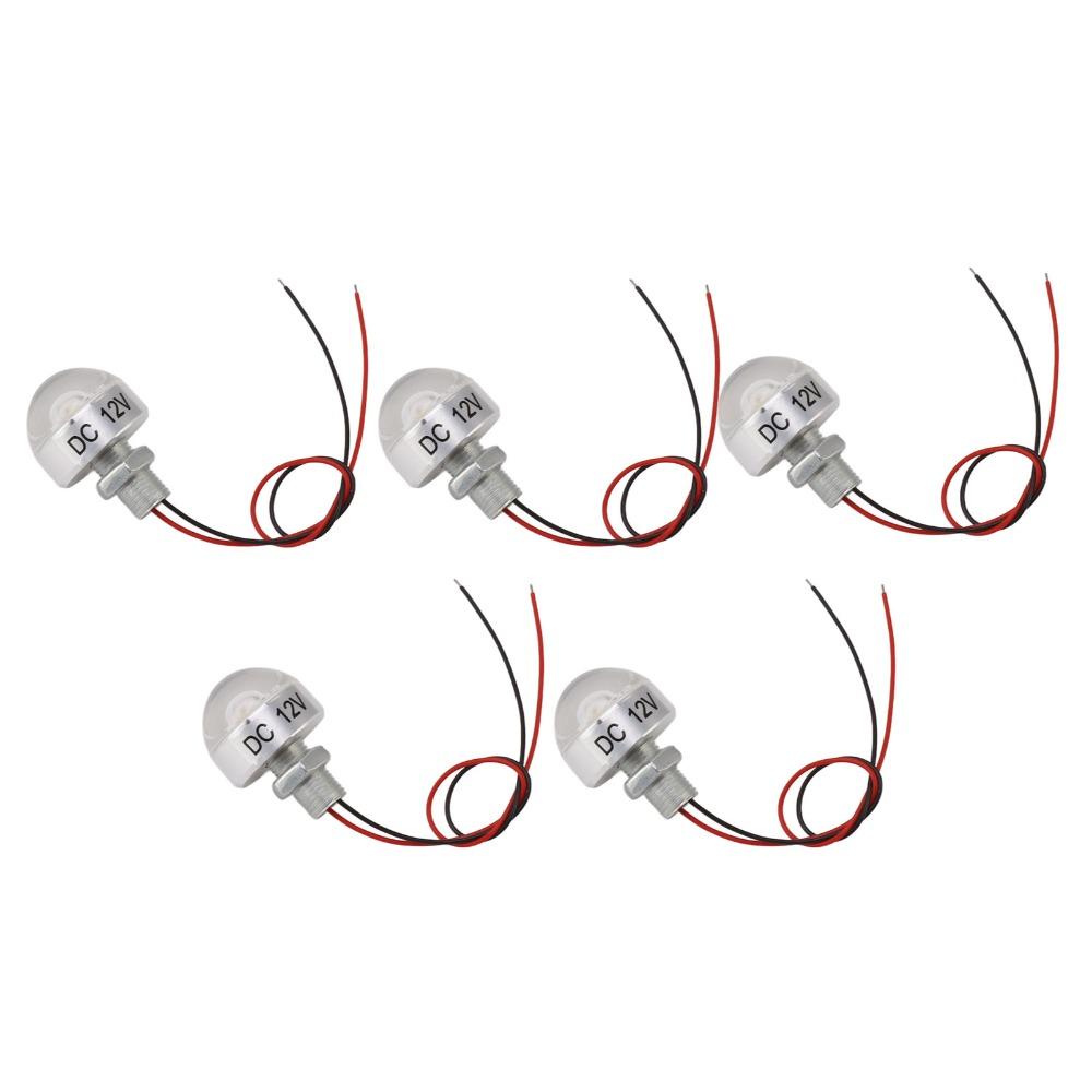 5er-Pack 1W LED-Deckleuchte DC 12V Mini Einbau-Spotlight Niedervolt-Landschafts-Bodenleuchten Gehweg