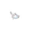 Elegant Moon Opal Diamond-Inlaid Pendant Necklace for Women - Double Color Options