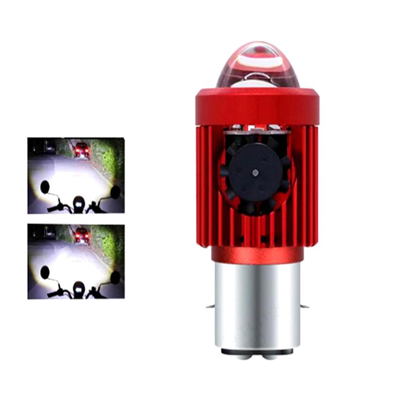 

Motorcycle LED Headlamp 12V - Moto Spotlights, H4/H6 Dual Color 8000LM, White Yellow High Low Beam.