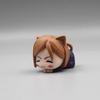 6CM Jujutsu Kaisen Anime Figur Itadori Yuji Satoru Gojo Sovende Katt PVC Q Versjon liggende 4 stk/Sett Modell Leker Gave Samling