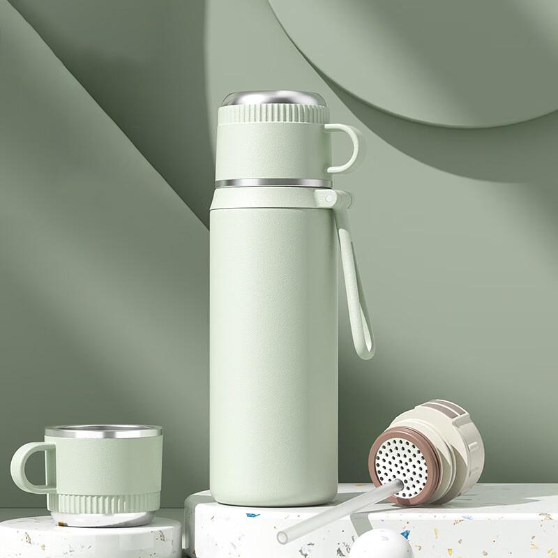 Changqi Dual-Use Stainless Steel Insulated Straw Cup for Students