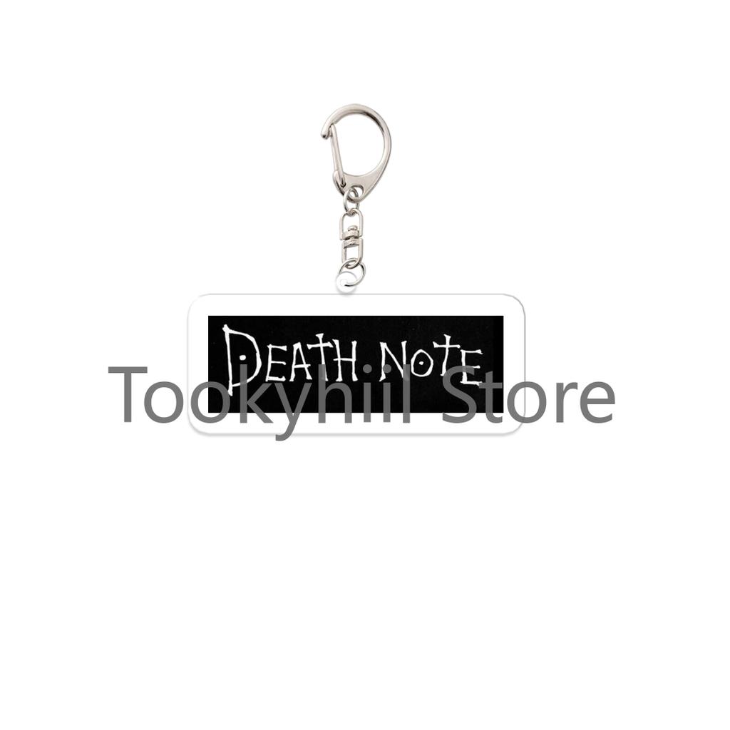 Death Note Keychain L Misa Amane Anime Cartoon Game Jewelry Fashion Figure Yagami Light Transparent Acrylic Ornaments Girl Gift