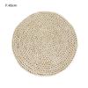 Rattan Straw Placemats Wicker Cup Coasters Pad Dining Table Mat Heat Insulation Pot Holder Kitchen Accessories Drink Coaster