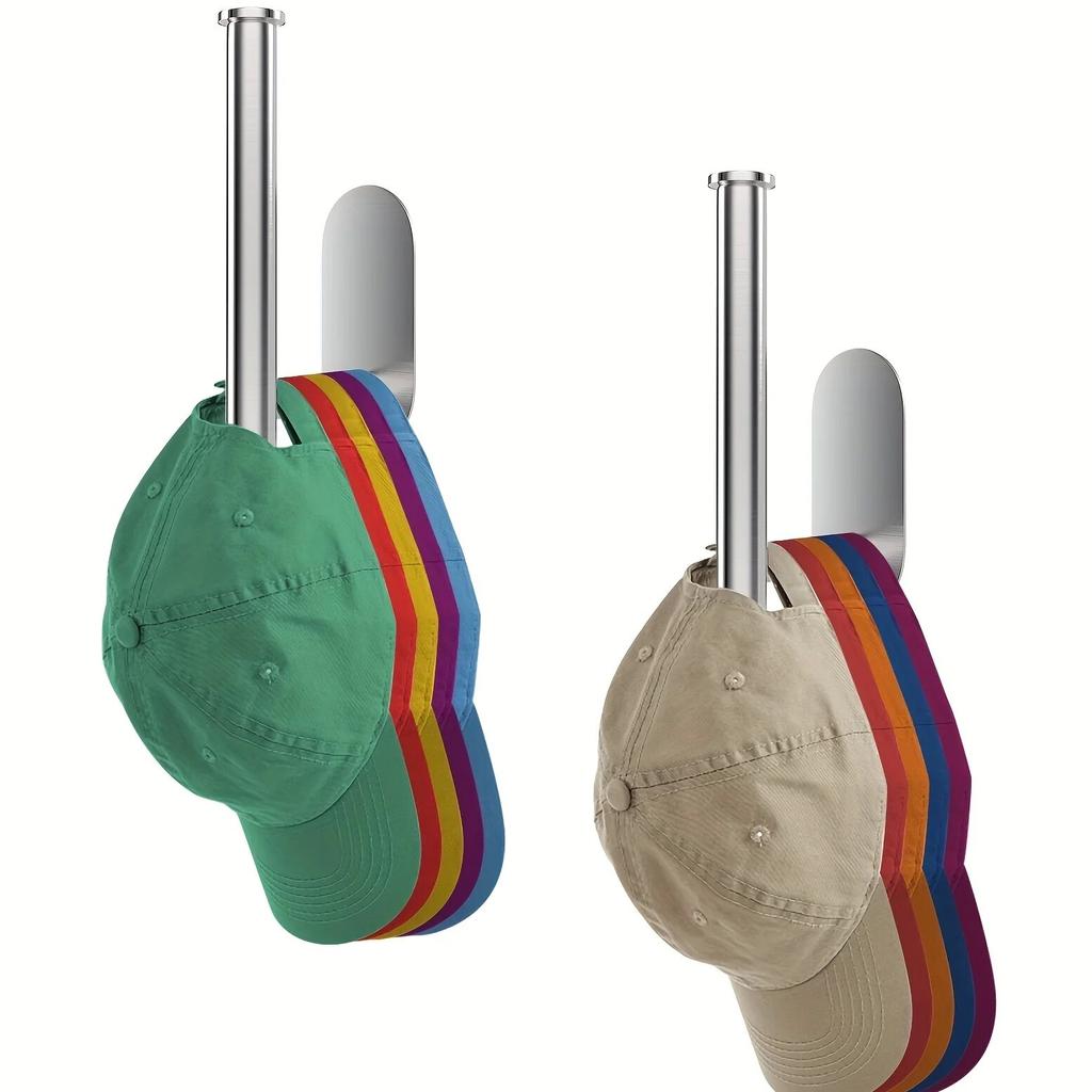 1pc Tissue Holder, Baseball Cap Hanger, Non Perforated Wall Mounted Multifunctional Storage Rack.