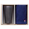 Dolce duo Tumbler and Imabari Towel Set, Gift Set in Wooden Box, Perfect for Men, Birthdays, or as a Celebration Gift (AM-1744)