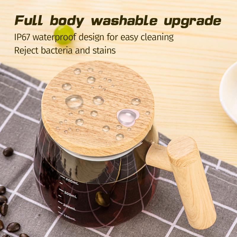 A high-temperature resistant mixing glass with a handle and storage function