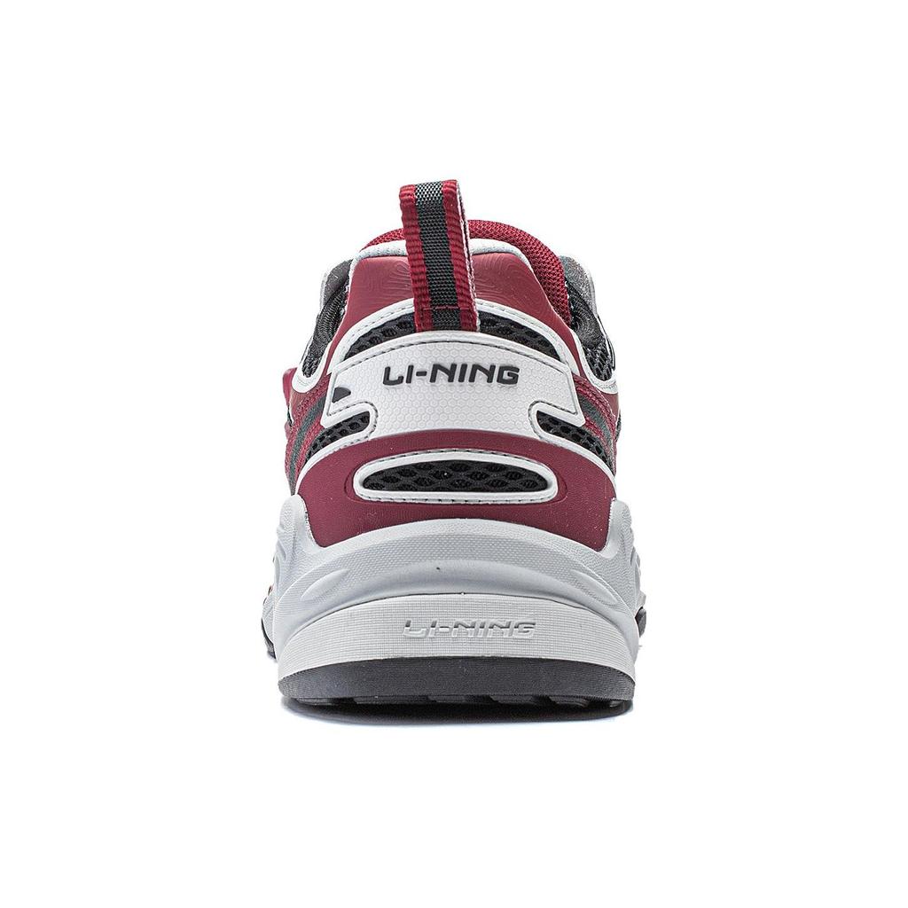 Li-Ning Flash Star 2 CF Series Comfortable Versatile Non-Slip Wear-Resistant Low-Top Casual Shoes Men Sneakers Black Gray Red AGLT171-1