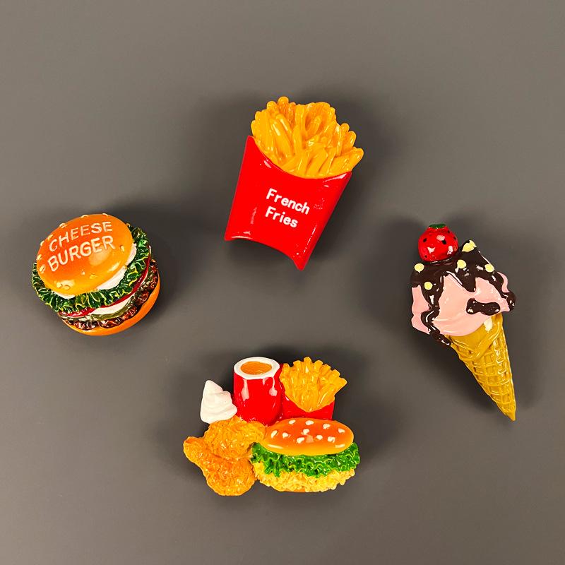 Magnet de Frigider Jucărie Alimentară Stereoscopică 3D - Autocolant Magnetic Decorativ Creativ