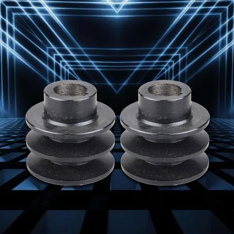 Easy Installation Belt Pulley Double Grooves Pulley A Belt for 168F 170F 7HP Replacement Engine Pulley 19mm/20mm Bore