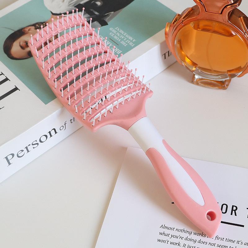 Elastic Air Cushion Paddle Comb: Ideal for Straight or Curly Hair Styling