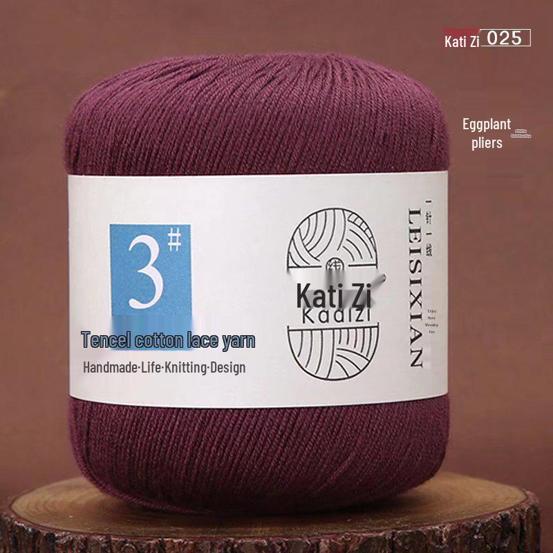 Mercerized Cotton Lace Yarn No. 3: DIY Hand-Knitted Crochet for Children - Spring/Summer Sweater & Coat - Free Shipping