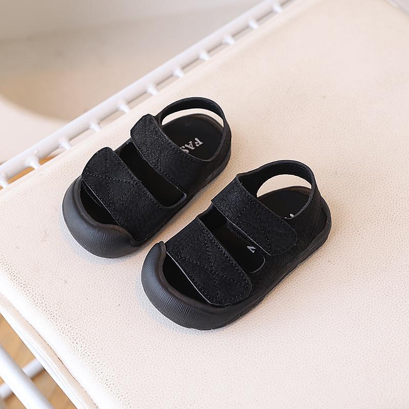 

Детские противоударные сандалии с закрытым носком – обувь с мягкой подошвой для малышей Size 15-19, Set of 5 Pairs чёрный