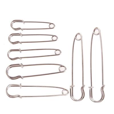 X6HE Heavy Duty 10 Pieces Safety Pins Silver Tone for Sharp Safe Pin DIY Sewing