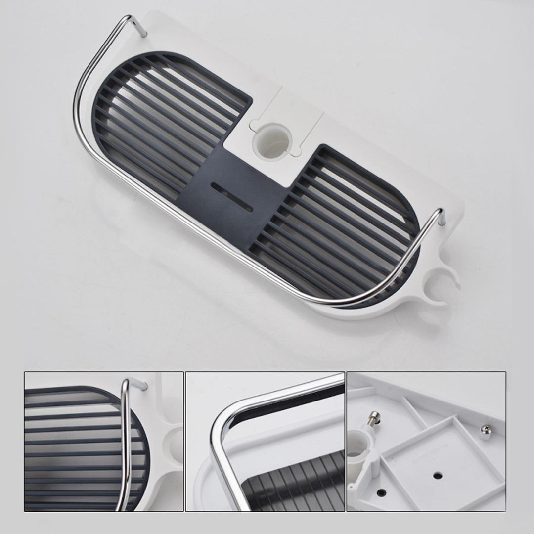 

Держатель подноса для ванной комнаты, органайзер, аксессуар, полка для хранения душа Round