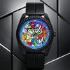Graffiti Art Dial Men's Watch Hip Hop Street Style Quartz Movement Available
