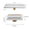 Stainless Steel Pool Bathtub Waterfall Tub Spout Wall Mounted Waterfall Water Outlet Nozzle Pool Waterfall Fount