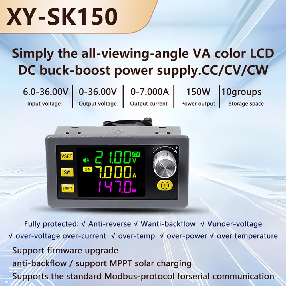 SK60/SK120/SK150 DC Buck Boost Converter CNC Adjustable Regulated Laboratory Power Supply Constant Voltage Current Module