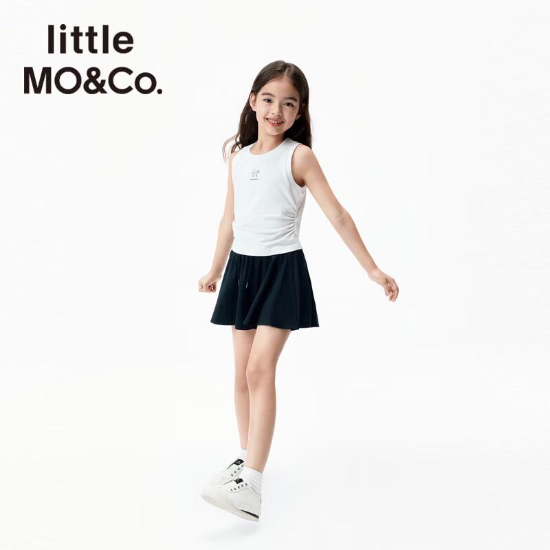 Little MO&Co. Girls' Antibacterial Bowknot Elastic Tank Top