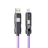 Cavo di Ricarica Rapida USB-C PD 4-in-1 in Silicone per Dispositivi Android