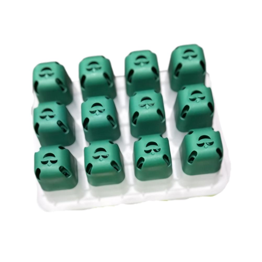12 Holes Garden Nursery Seedling Dish Plastic Nursery Seedling Trays Seed Starter Trays Vegetable Seedling Pots Garden Supplies
