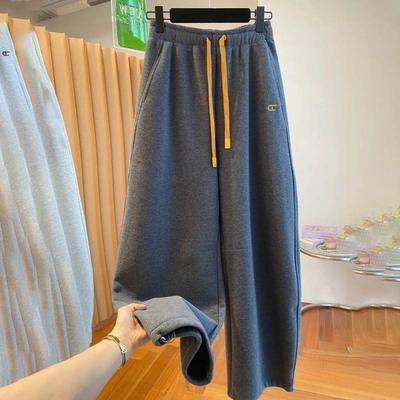 Pantaloni pentru Femei Mărimi Mari Îngroșați Elastici Talie Înaltă Pantaloni Lungi Culoare Solidă Fleece Casual Pantaloni Jogger