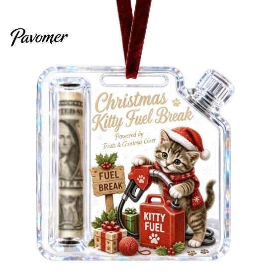 Feiertagsgeld-Geschenkhalter Weihnachts-Geld-Schmuckstück, Acryl für Bargeld, Einzigartiges Geschenk Lustige Weihnachtsbaum-Hänge Dekoration, Geschenke Party-Mitgebsel Karte