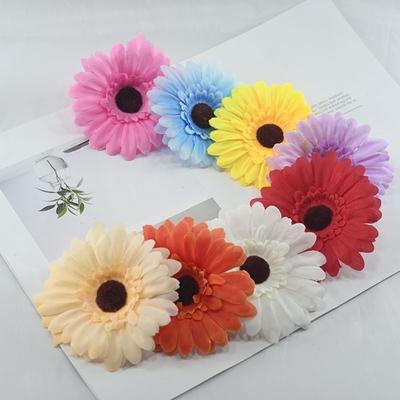 7pcs Silk 3D Sunflower Flower Gerbera Simulated Flower New Handmade Flower Heads  Wedding Home Decor