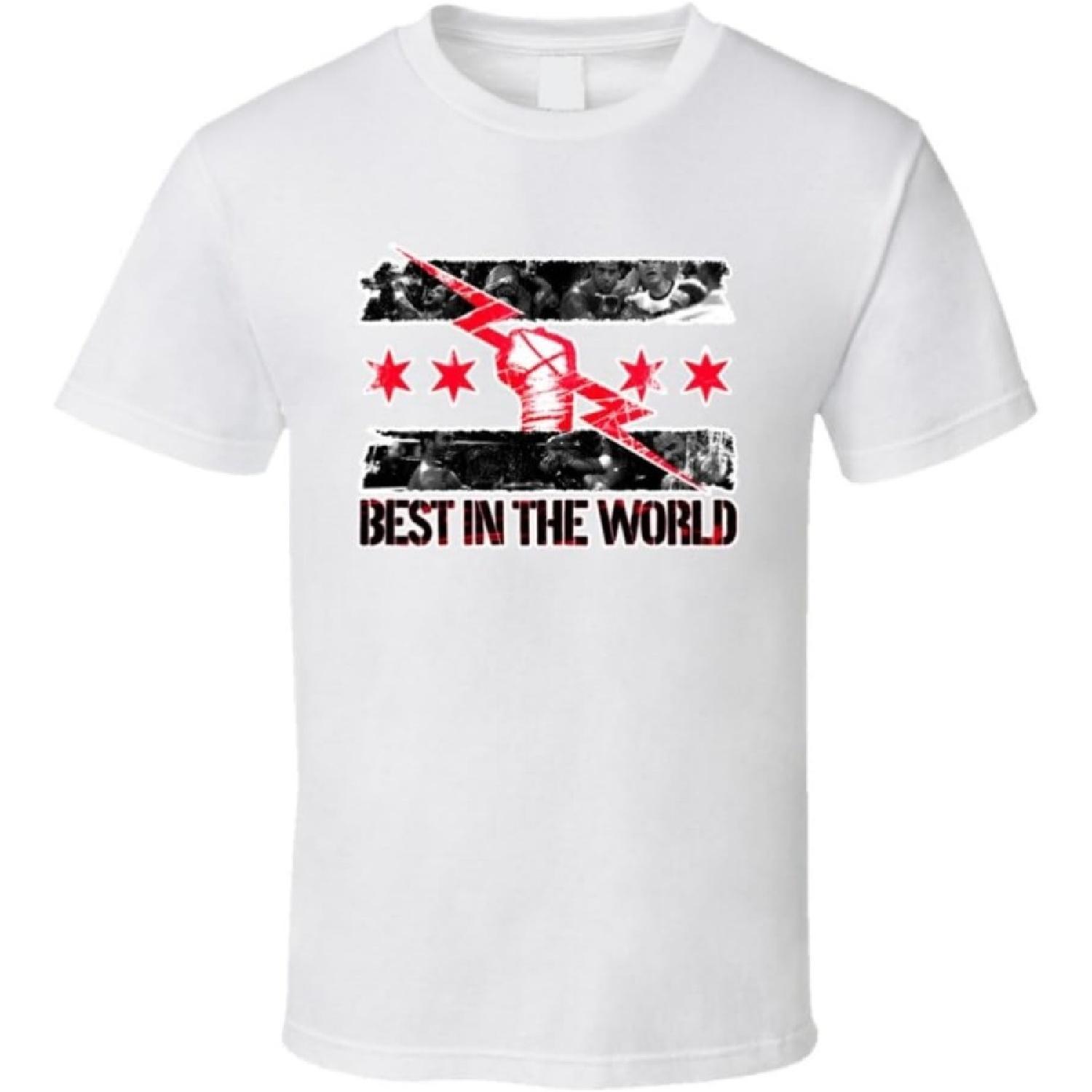 

CM Punk Best in The World Wrestling T Shirt XXXXXL білий