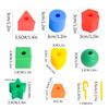 Children'S Bead String Threading Rope Puzzle Concentration Training Large Particle Building Block Toy