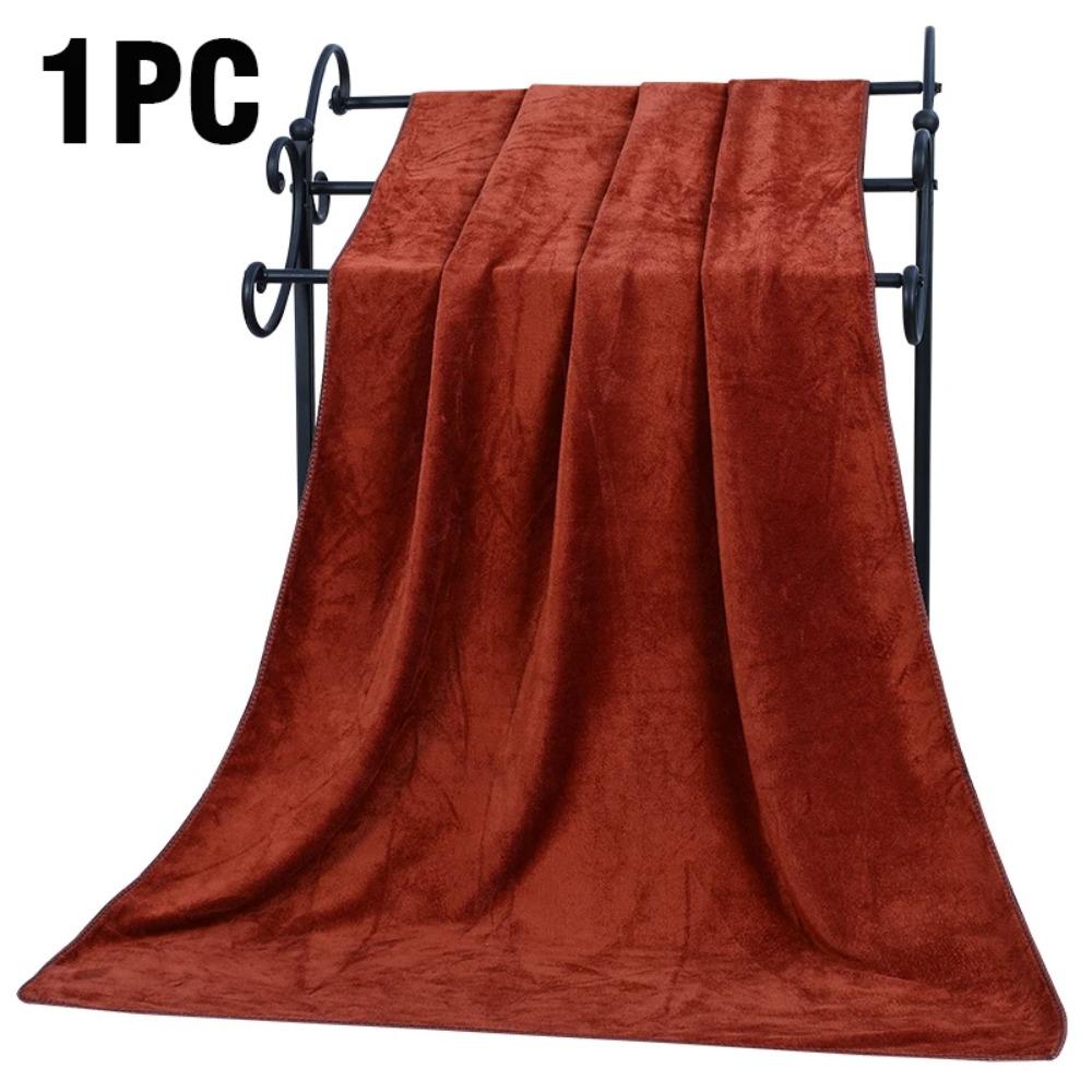 

120x200cm, Microfiber Towels for Body, Spa Towelss Large Quick Dry Bath Towel Super Absorbent for Spa Beach Swimming 1 Pc 35x75cm кавовий