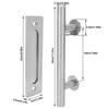12 Inch Barn Door Handle Stainless Steel Gate Pull Handle Durable Sliding Door Handle  Barn