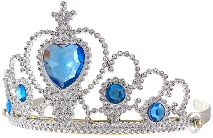 Princess Tiara Diadem with Blue Stones