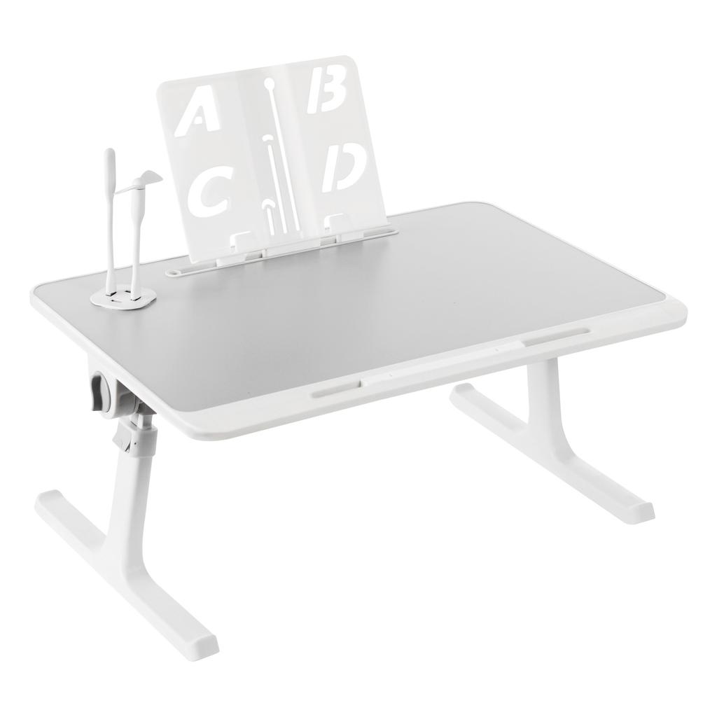 Grey Bed Laptop Table, Multi-purpose Lapdesk, Folable Bed Laptop Table Flexible Adjustment For Dormitories, Bedrooms, Beds